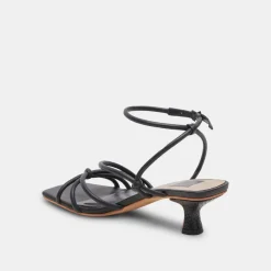 BEV HEELS BLACK LEATHER^Dolce Vita Clearance