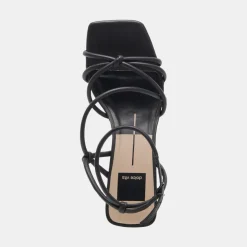 BEV HEELS BLACK LEATHER^Dolce Vita Clearance