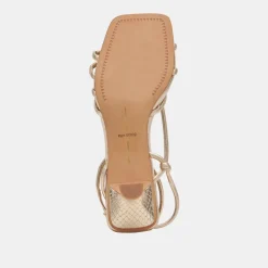 BEV HEELS GOLD METALLIC LEATHER^Dolce Vita Best