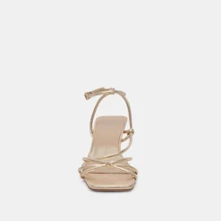 BEV HEELS GOLD METALLIC LEATHER^Dolce Vita Best