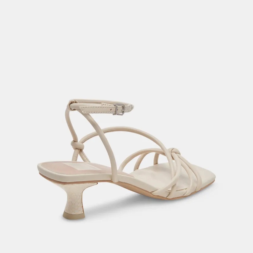 BEV HEELS IVORY LEATHER^Dolce Vita Online