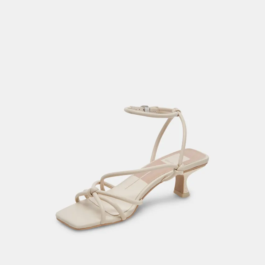BEV HEELS IVORY LEATHER^Dolce Vita Online