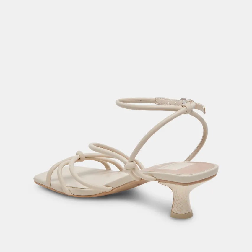 BEV HEELS IVORY LEATHER^Dolce Vita Online