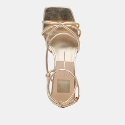 BEV WIDE HEELS GOLD METALLIC LEATHER^Dolce Vita Fashion