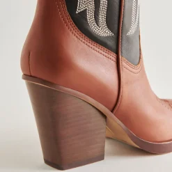 BLANCH BOOTS BROWN BLACK LEATHER^Dolce Vita Online