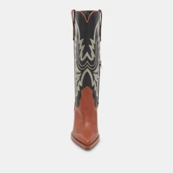 BLANCH BOOTS BROWN BLACK LEATHER^Dolce Vita Online