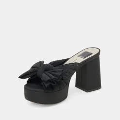 BLARE HEELS ONYX SATIN^Dolce Vita Clearance