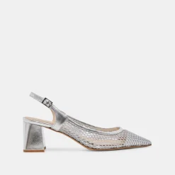 BLONDI HEELS SILVER MESH^Dolce Vita Online