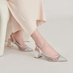 BLONDI HEELS SILVER MESH^Dolce Vita Online