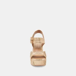 BOBBY DECO HEELS GOLD WOVEN STELLA^Dolce Vita Best