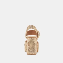 BOBBY DECO HEELS GOLD WOVEN STELLA^Dolce Vita Best