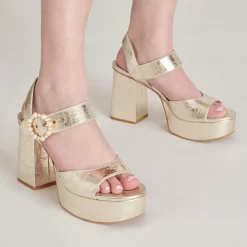 BOBBY PEARL HEELS VINTAGE GOLD PEARLS^Dolce Vita Clearance