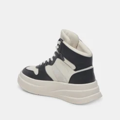BRAX SNEAKER WHITE BLACK LEATHER^Dolce Vita Online