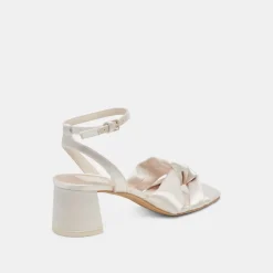 BRENNA HEELS IVORY SATIN^Dolce Vita Online