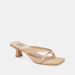 BREVEL HEELS NATURAL RAFFIA^Dolce Vita Hot