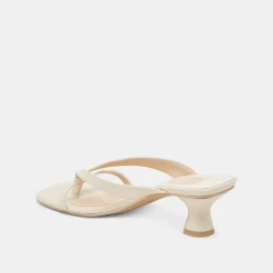BREVEL HEELS OFF WHITE LEATHER^Dolce Vita Outlet