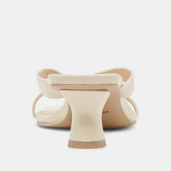 BREVEL HEELS OFF WHITE LEATHER^Dolce Vita Outlet