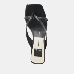 BREVEL HEELS ONYX LEATHER^Dolce Vita Online