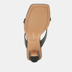 BREVEL HEELS ONYX LEATHER^Dolce Vita Online