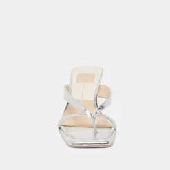 BREVEL HEELS SILVER DISTRESSED LEATHER^Dolce Vita Sale