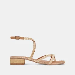 BRINN SANDALS LT NATURAL RAFFIA^Dolce Vita Clearance