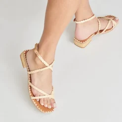 BRINN SANDALS LT NATURAL RAFFIA^Dolce Vita Clearance