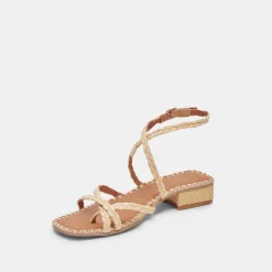 BRINN SANDALS LT NATURAL RAFFIA^Dolce Vita Clearance