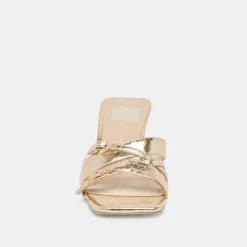 BRYANT HEELS GOLD DISTRESSED LEATHER^Dolce Vita Outlet