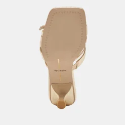 BRYANT HEELS GOLD DISTRESSED LEATHER^Dolce Vita Outlet