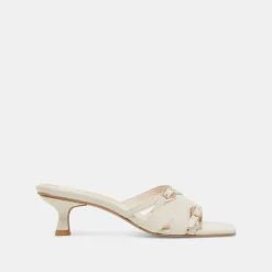BRYANT HEELS IVORY CRINKLE PATENT^Dolce Vita New