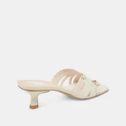 BRYANT HEELS IVORY CRINKLE PATENT^Dolce Vita New
