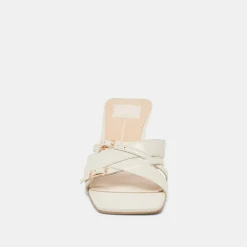 BRYANT HEELS IVORY CRINKLE PATENT^Dolce Vita New