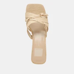 BRYANT HEELS NATURAL WOVEN RAFFIA^Dolce Vita Best