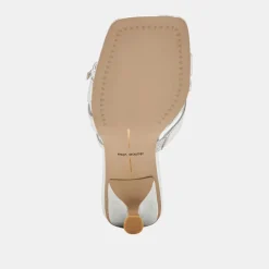 BRYANT HEELS SILVER DISTRESSED LEATHER^Dolce Vita Sale