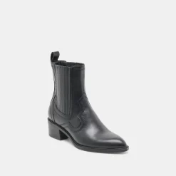 BRYLEE H2O WIDE BOOTIES BLACK LEATHER^Dolce Vita Online