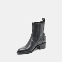 BRYLEE H2O WIDE BOOTIES BLACK LEATHER^Dolce Vita Online