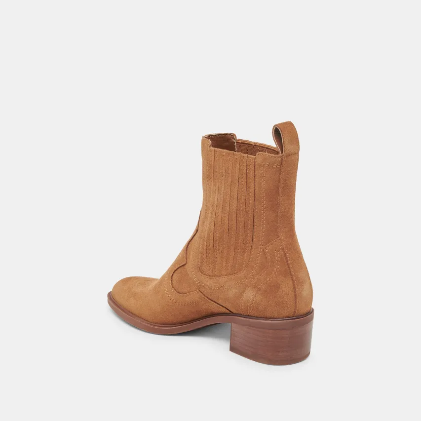 BRYLEE H2O WIDE BOOTIES BROWN SUEDE^Dolce Vita Discount