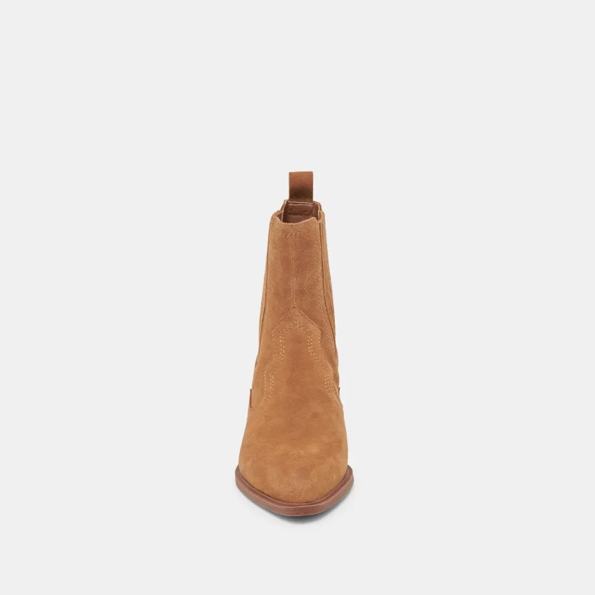 BRYLEE H2O WIDE BOOTIES BROWN SUEDE^Dolce Vita Discount