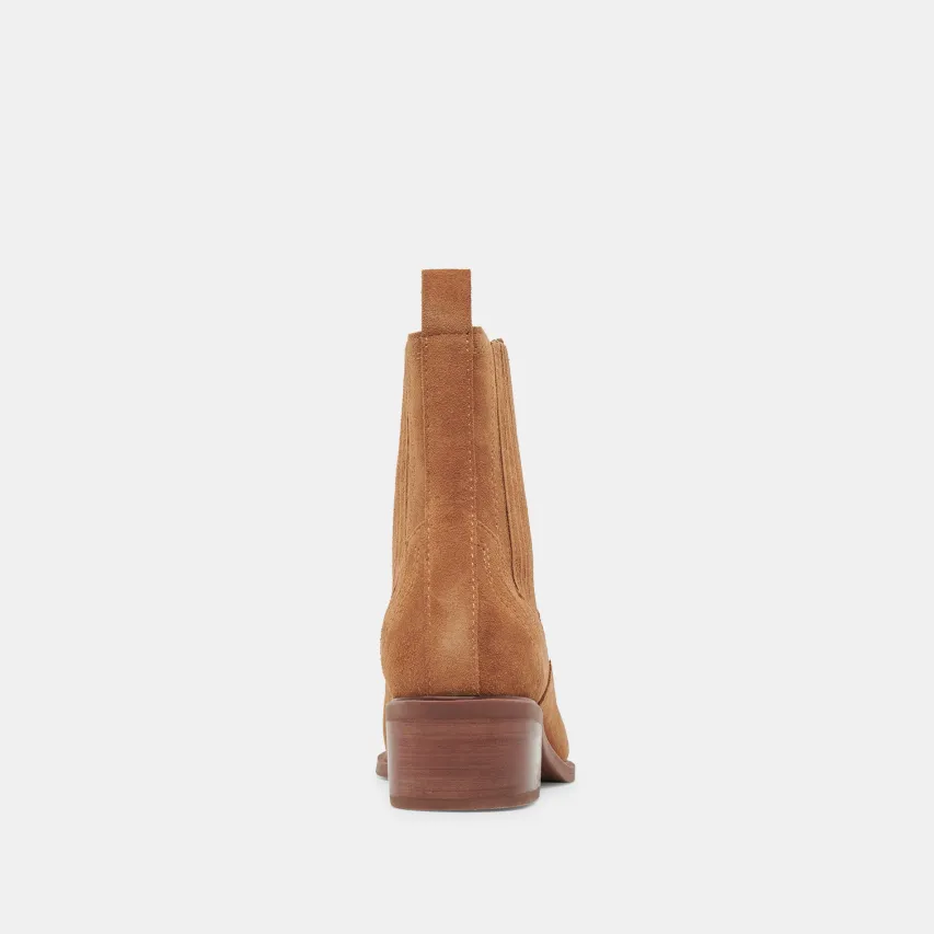 BRYLEE H2O WIDE BOOTIES BROWN SUEDE^Dolce Vita Discount