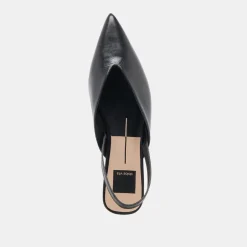 BYANCA FLATS BLACK LEATHER^Dolce Vita Best