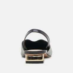 BYANCA FLATS BLACK LEATHER^Dolce Vita Best