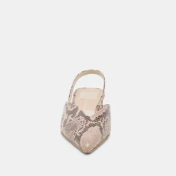 BYANCA FLATS SAND EMBOSSED LEATHER^Dolce Vita Outlet