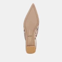 BYANCA FLATS SAND EMBOSSED LEATHER^Dolce Vita Outlet