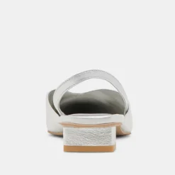 BYANCA FLATS SILVER DISTRESSED LEATHER^Dolce Vita Clearance