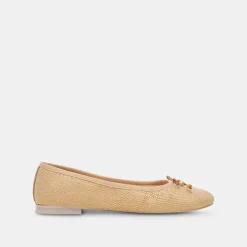CACY BALLET FLATS NATURAL RAFFIA^Dolce Vita Discount
