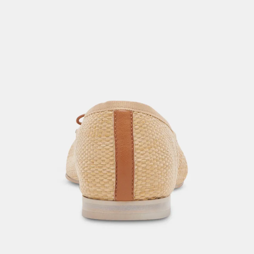CACY BALLET FLATS NATURAL RAFFIA^Dolce Vita Discount