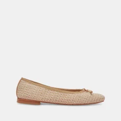 CACY BALLET FLATS WHITE NATURAL RAFFIA^Dolce Vita Sale