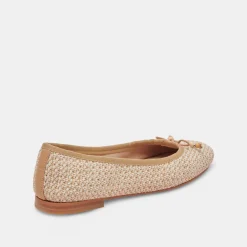 CACY BALLET FLATS WHITE NATURAL RAFFIA^Dolce Vita Sale