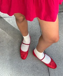 CADEL BALLET FLATS RED MESH^Dolce Vita Sale
