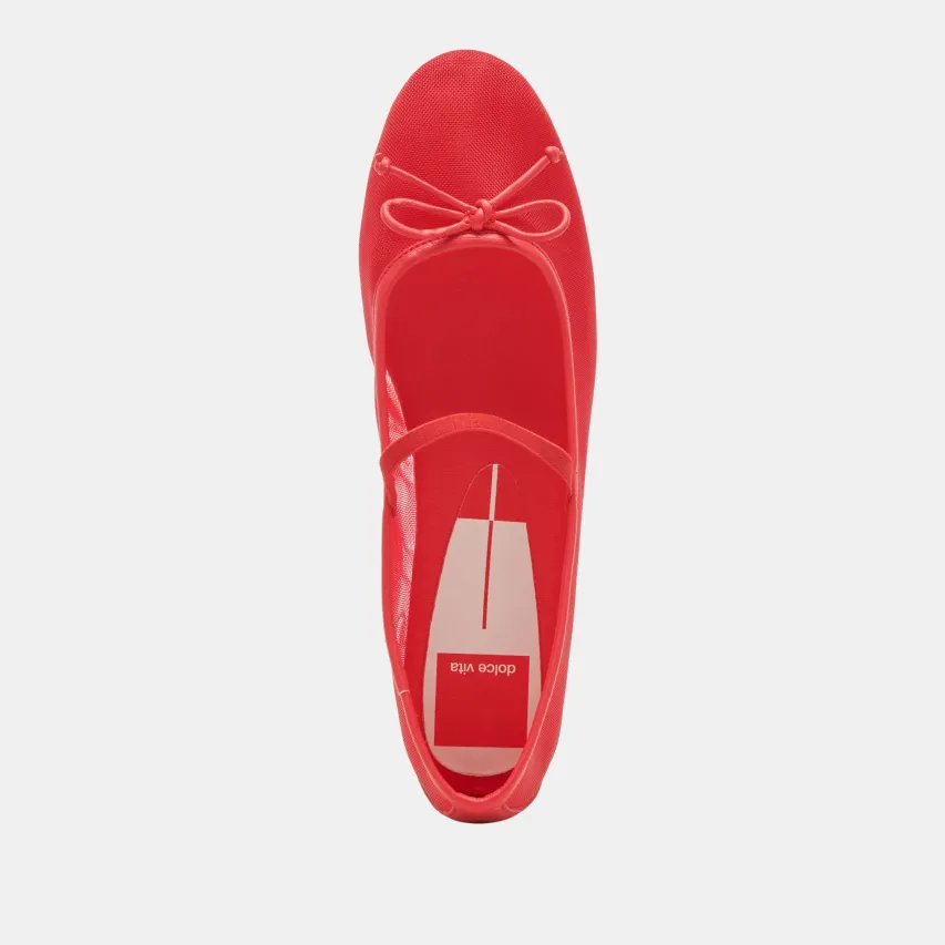 CADEL BALLET FLATS RED MESH^Dolce Vita Sale